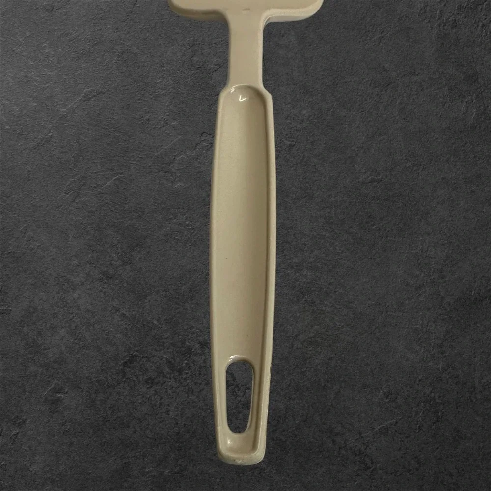 EKCO Spatula Turner 10in Almond Vintage Slotted Plastic USA